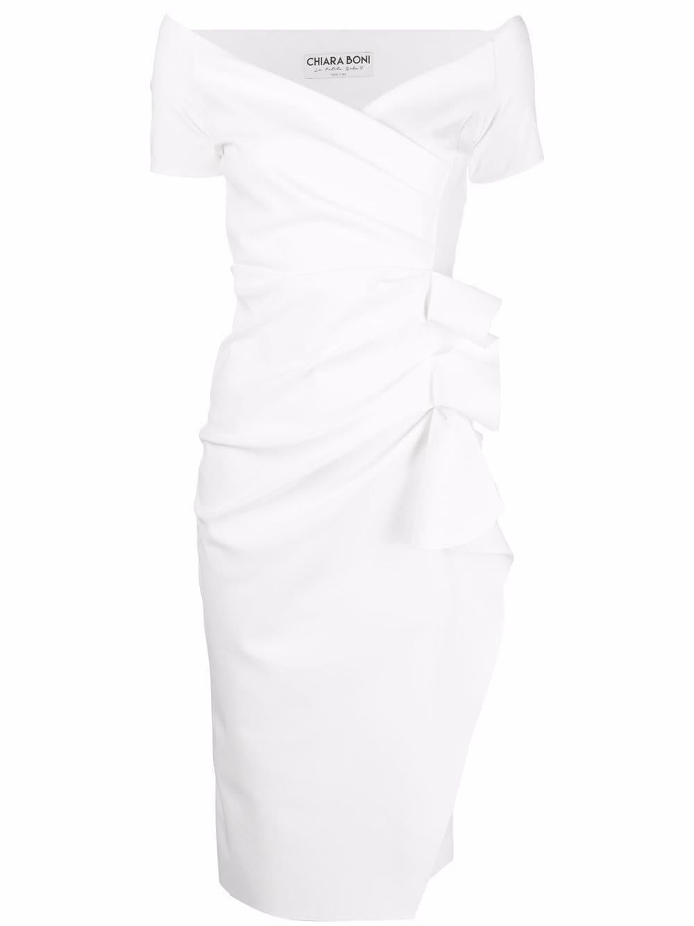 фото Le petite robe di chiara boni gathered-waist dress