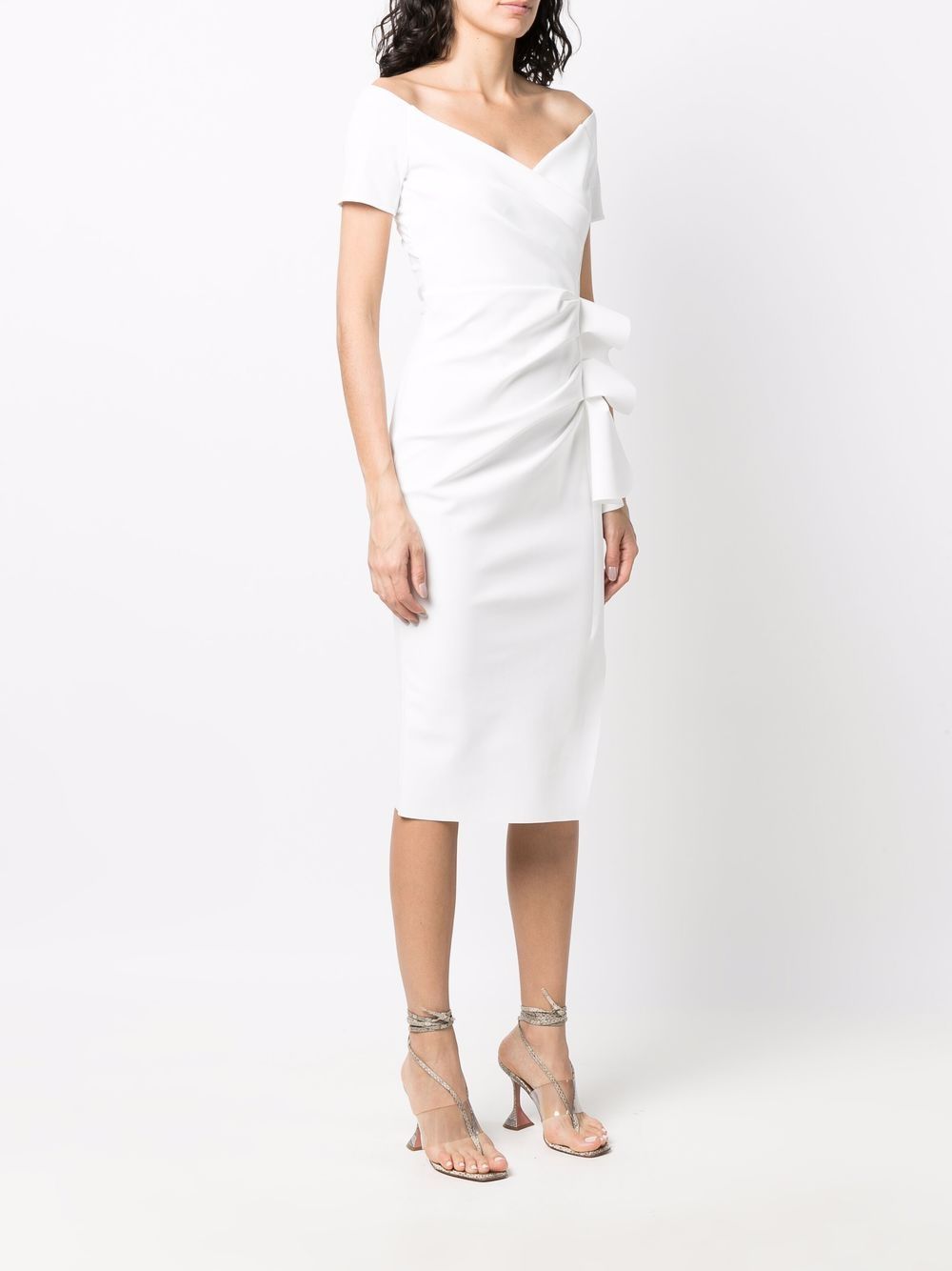 фото Le petite robe di chiara boni gathered-waist dress