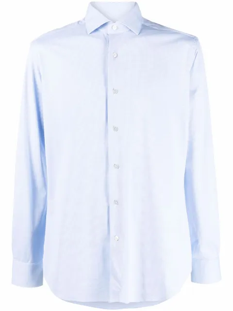 Xacus long-sleeved fitted shirt