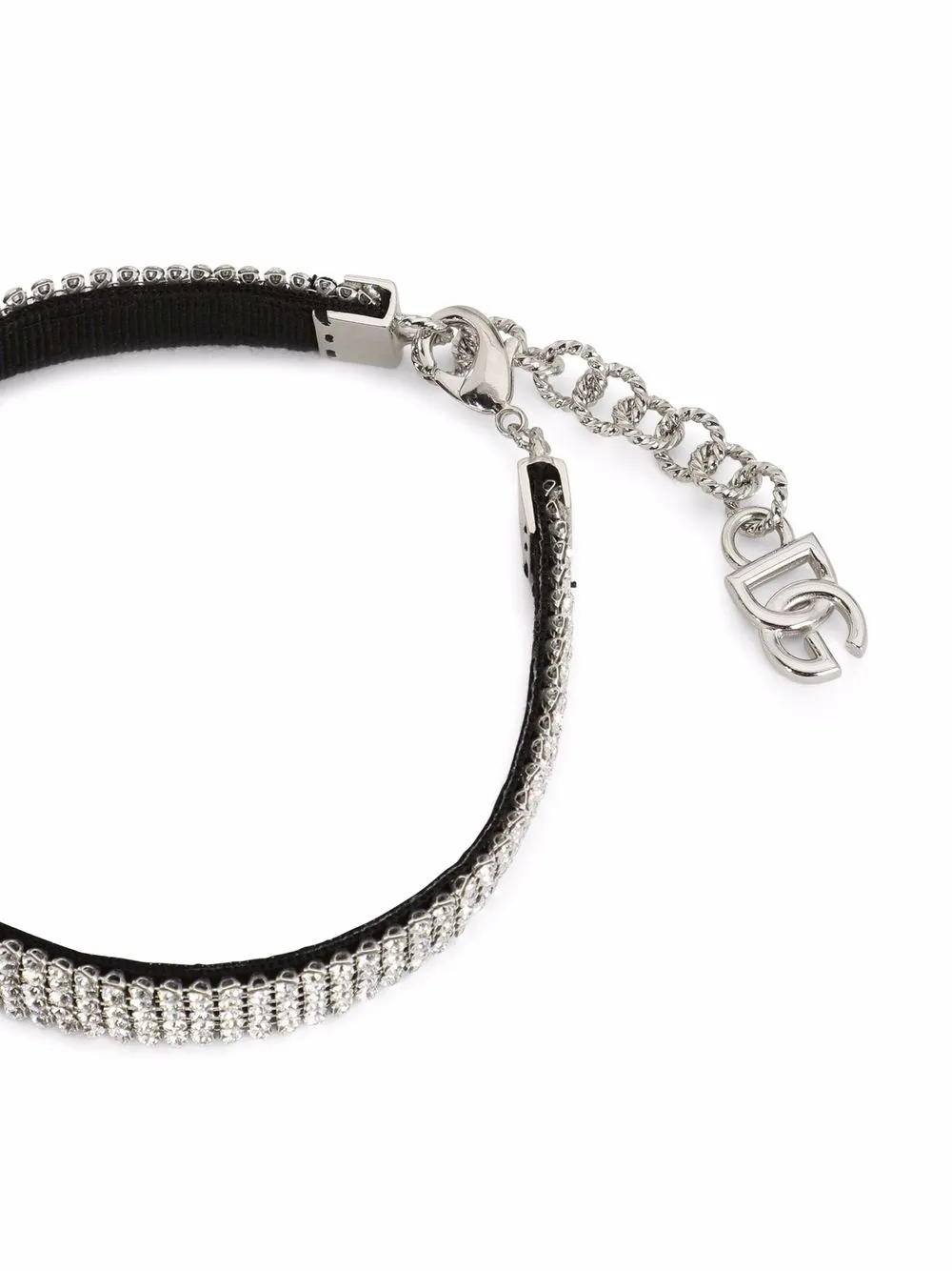  Dolce & Gabbana Kids Choker Mit Kristallen   Silber 