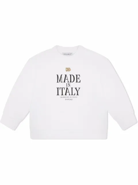 Dolce & Gabbana Kids Made In Italy cotton sweatshirt