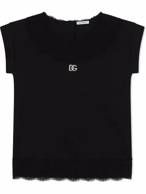 Dolce & Gabbana Kids Interlock DG-logo dress