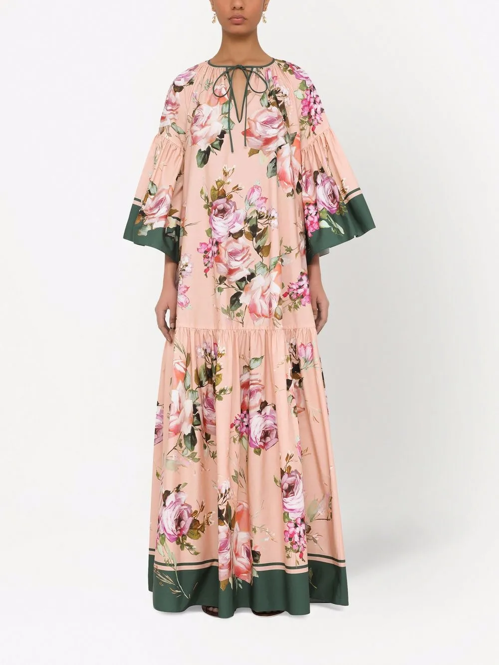 Dolce & Gabbana floral-print gathered dress