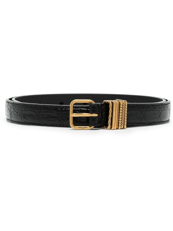 Crocodile belt Louis Vuitton Black size Not specified