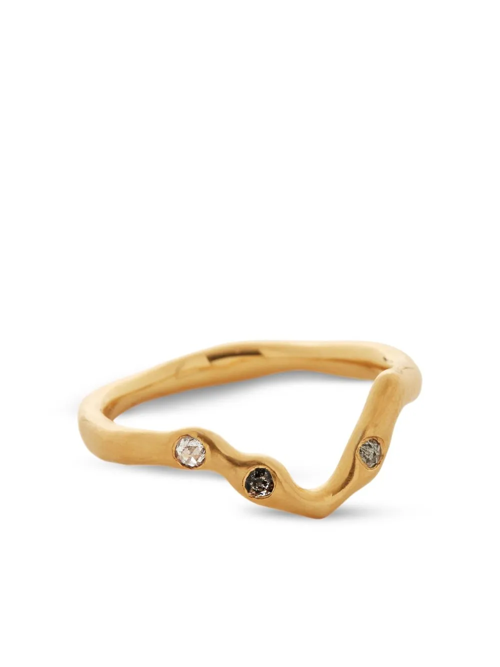 

Monica Vinader Galaxy-diamond-stacking ring - Gold