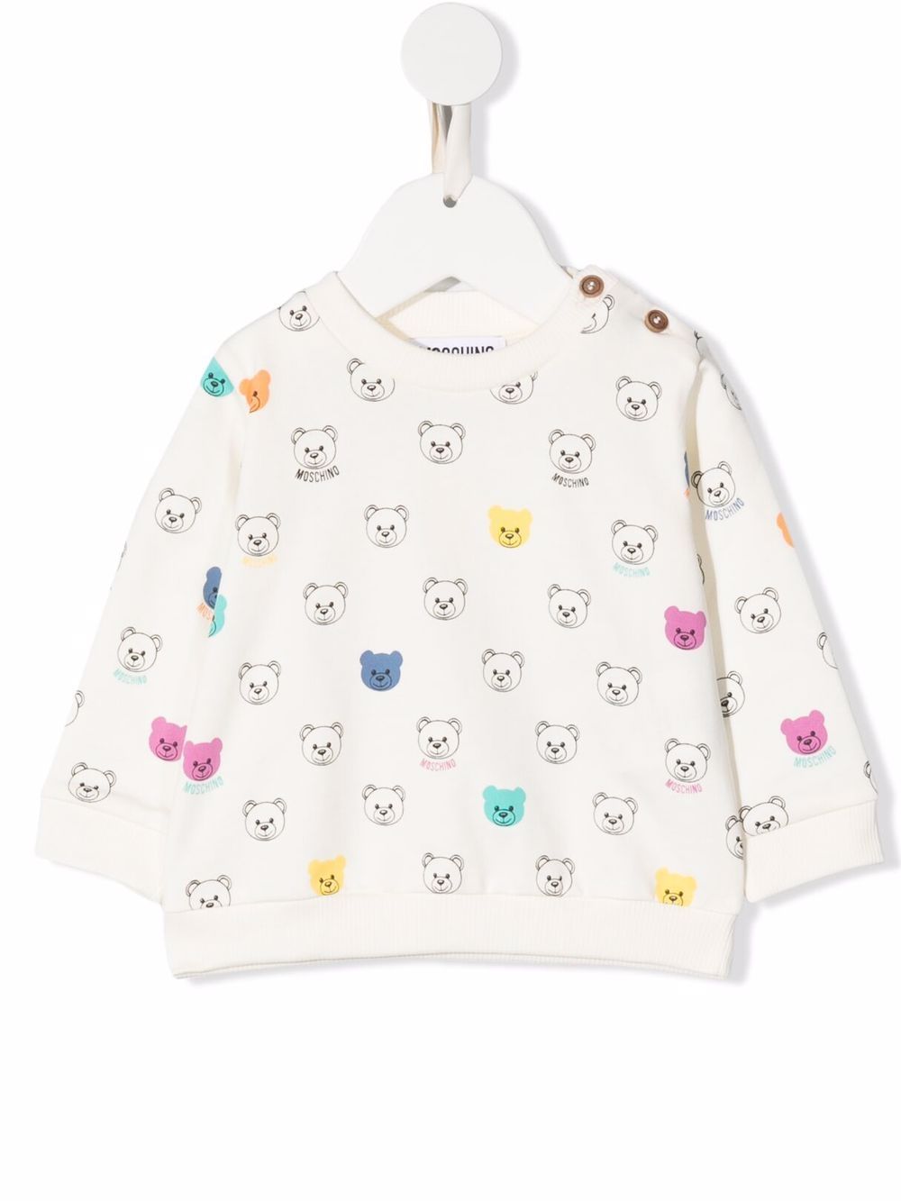 фото Moschino kids толстовка teddy bear с монограммой