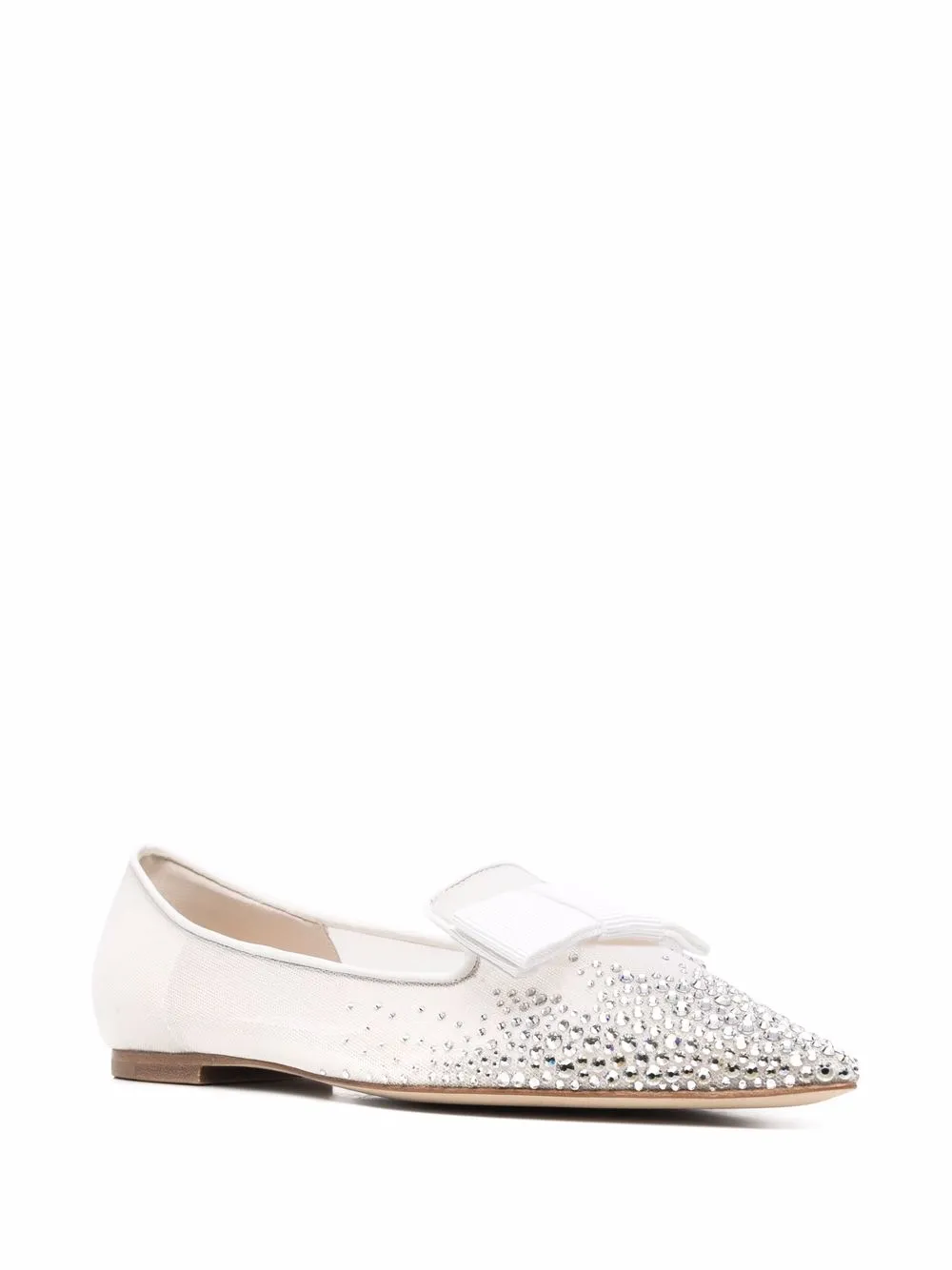  Jimmy Choo Gala Ballerinas   Weiß 