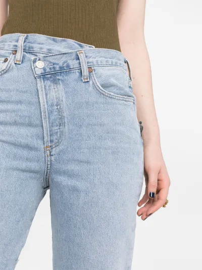 criss cross straight-leg jeans | AGOLDE 