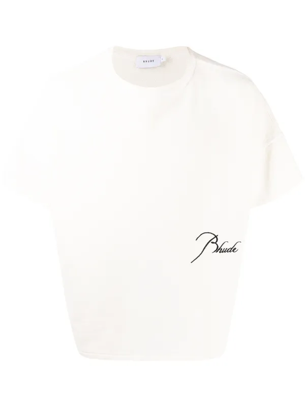Rhude embroidered-logo T-shirt - Farfetch