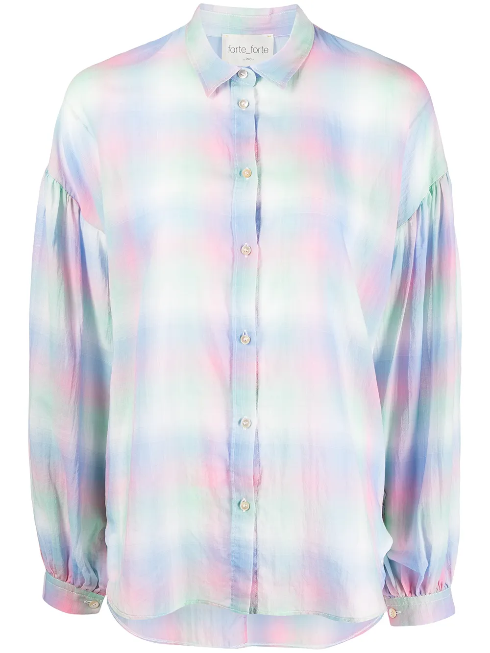 

Forte Forte check-print button-up shirt - Multicolour