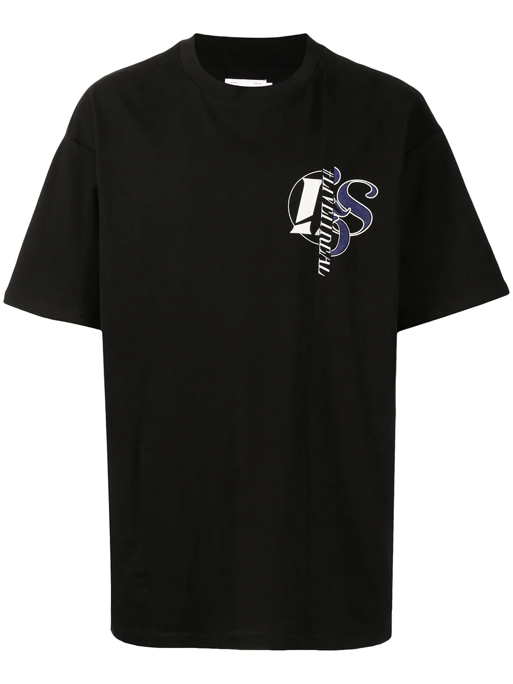 

izzue playera con logo estampado - Negro