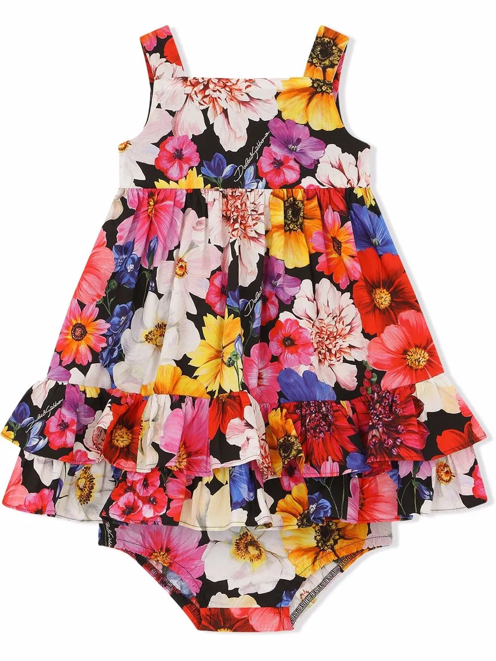 

Dolce & Gabbana Kids floral baby-doll dress - Red