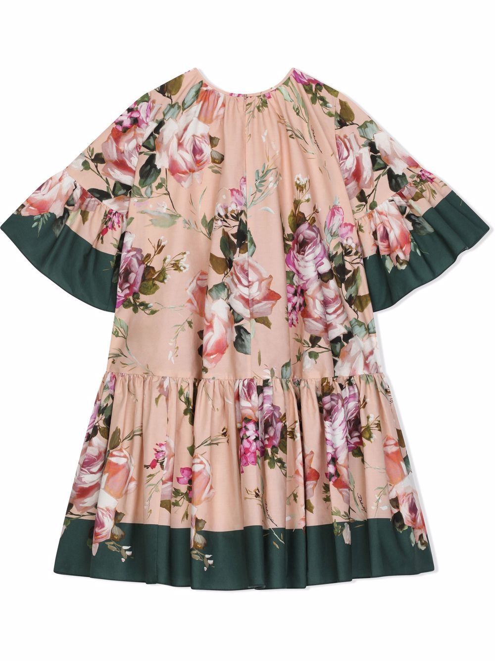 Dolce & Gabbana Kids Jurk met bloemenprint - Roze