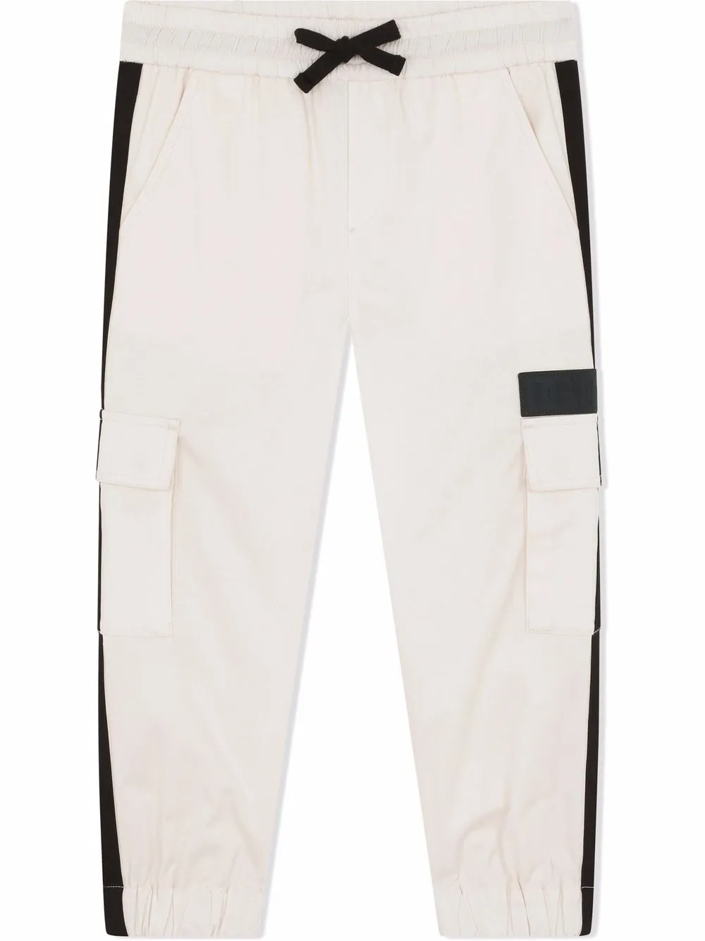 

Dolce & Gabbana Kids pantalones con diseño color block - Blanco
