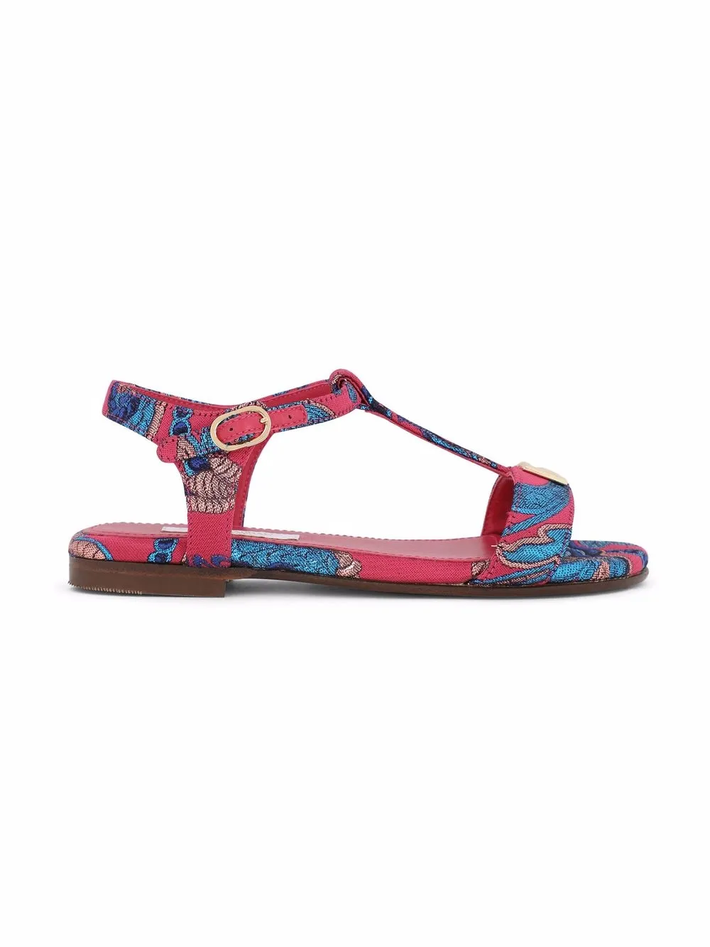 Dolce & Gabbana Kids Sandalen met jacquard gesp - Rood
