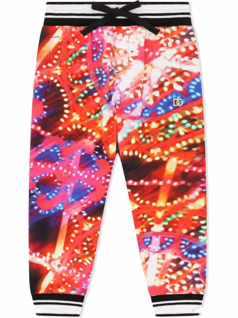 Dolce & Gabbana Kids pantalones con motivo Luminarie