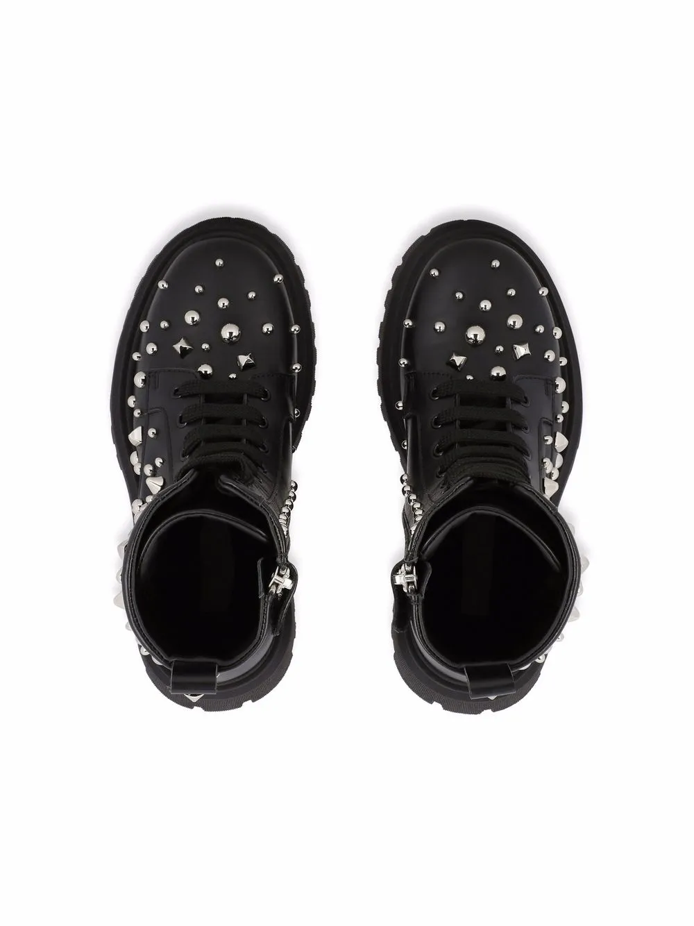 靴 DOLCE&GABBANA leather combat boots DOLCE e GABBANA men shoes Black soft leather Bernini combat