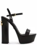 Dolce & Gabbana 145mm Keira platform sandals - Black