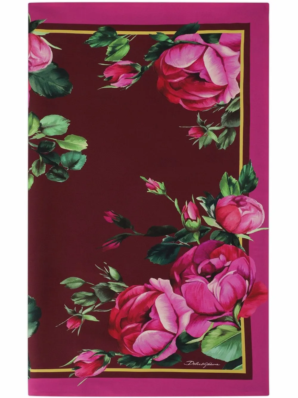 

Dolce & Gabbana mascada con estampado floral - Rosado