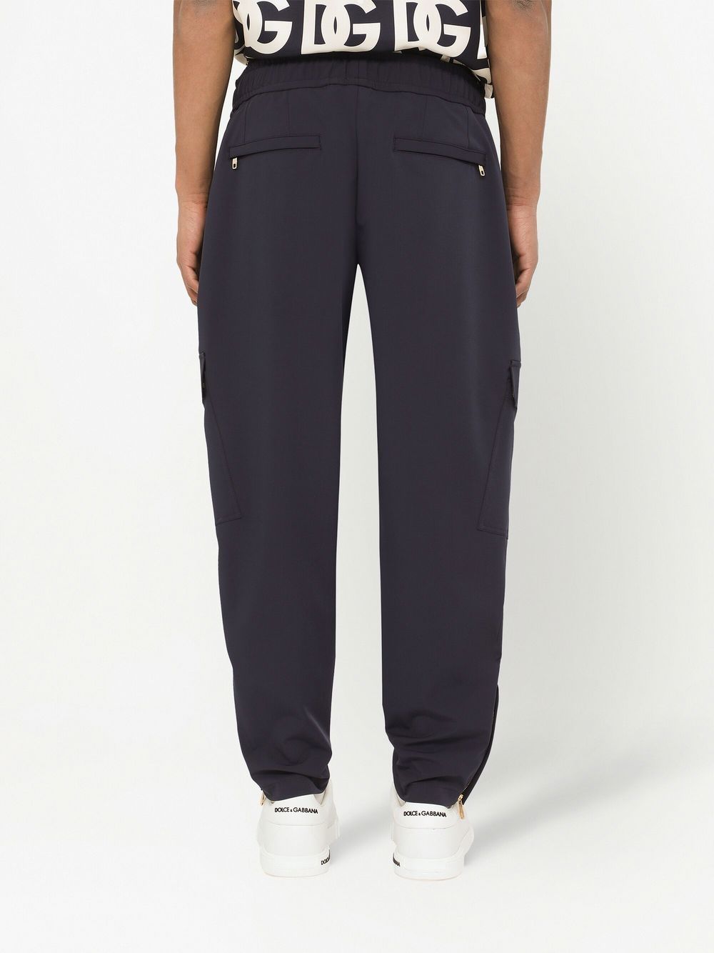 Shop Dolce & Gabbana Cargo-pocket Track Trousers In Blau