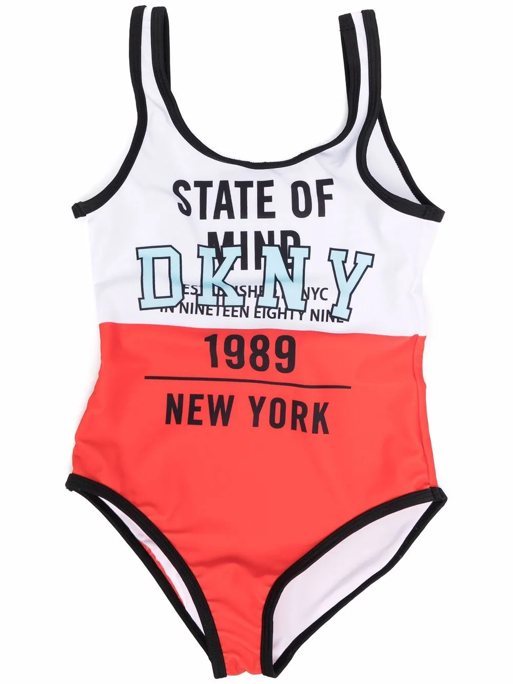 

Dkny Kids traje de baño con logo estampado - Rojo