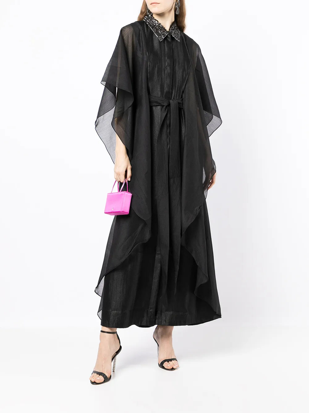 фото Baruni драпированное платье с поясом