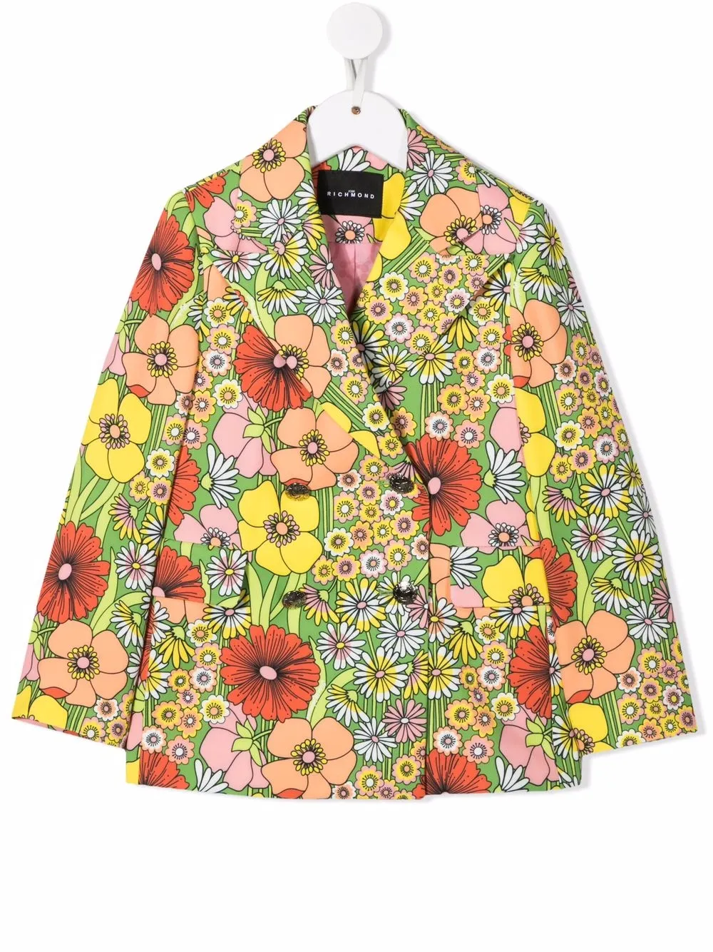 John Richmond Junior floral-print blazer - Green