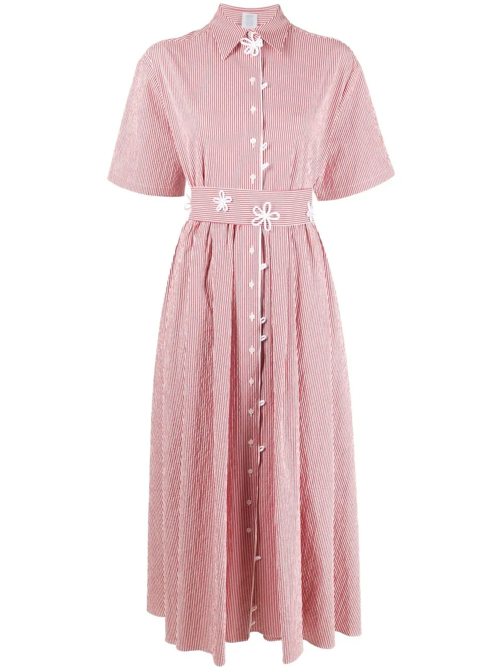 

Rosie Assoulin vestido camisero Tendril Jane - Rojo