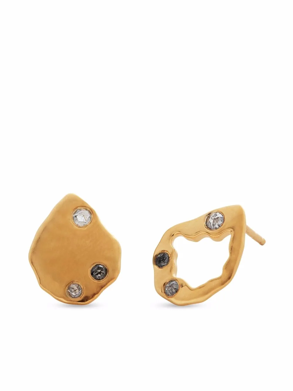 

Monica Vinader aretes Galaxy con diamantes - Dorado