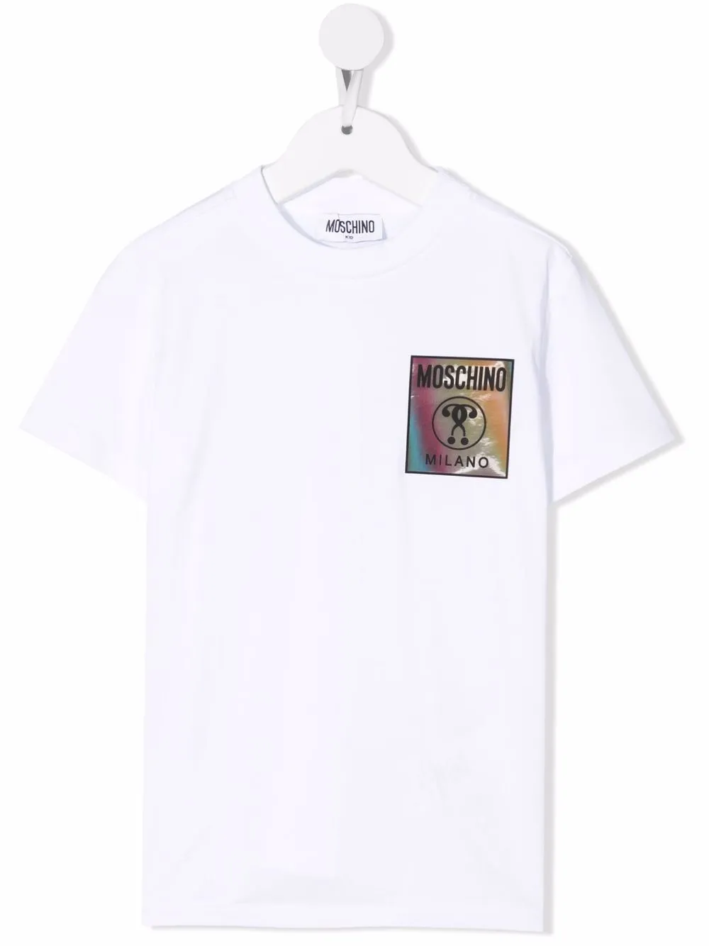 

Moschino Kids playera con logo estampado - Blanco