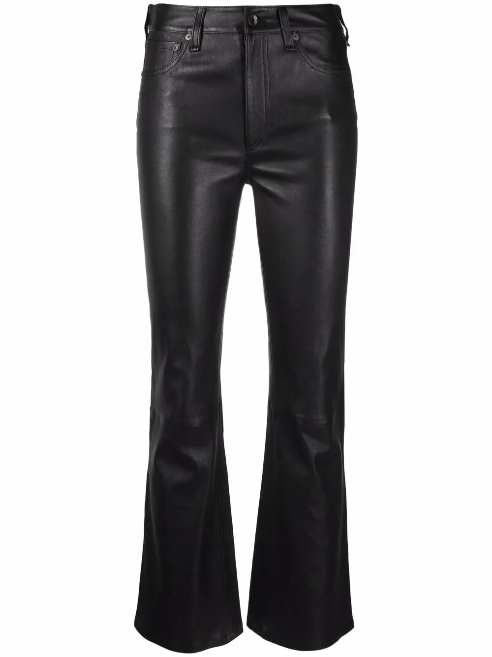 

rag & bone cropped leather trousers - Black