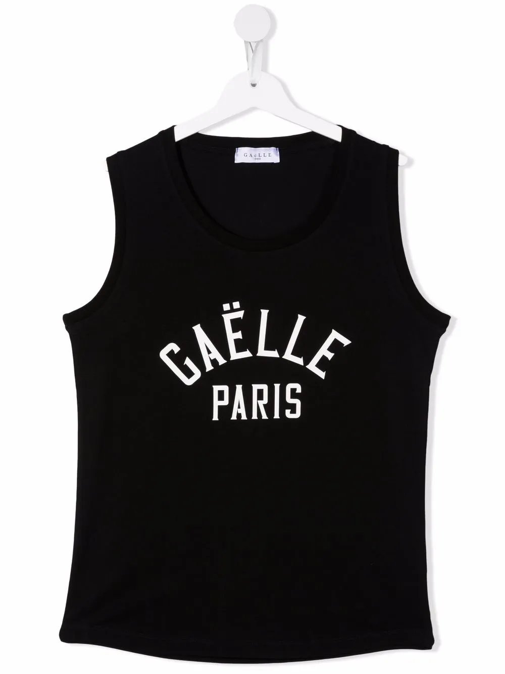 

Gaelle Paris Kids playera con logo estampado - Negro