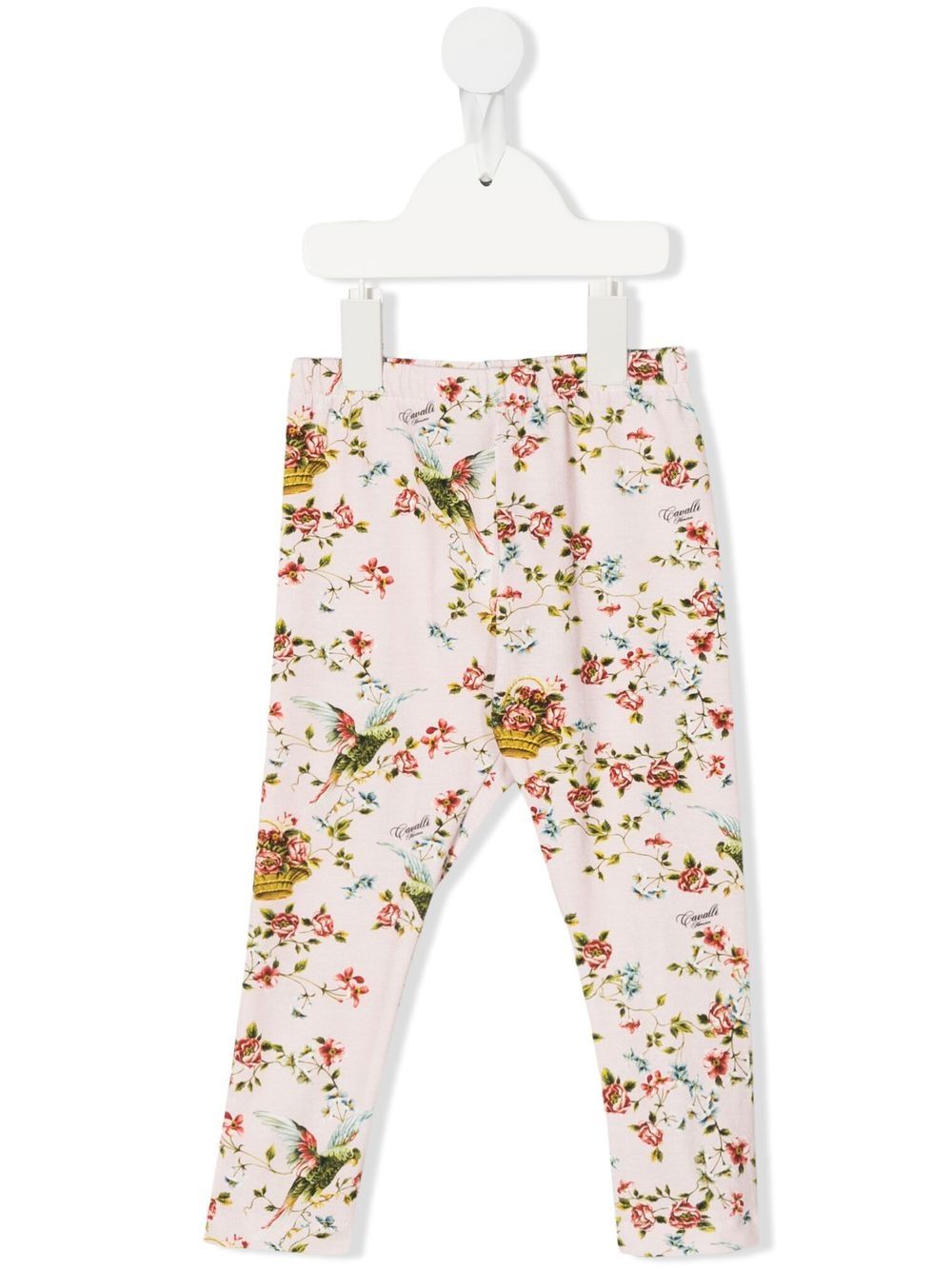 

Roberto Cavalli Junior leggins con estampado floral - Rosado