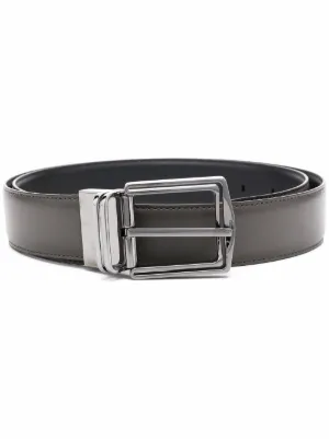 Zegna Tonal Stitching Buckled Belt - Farfetch