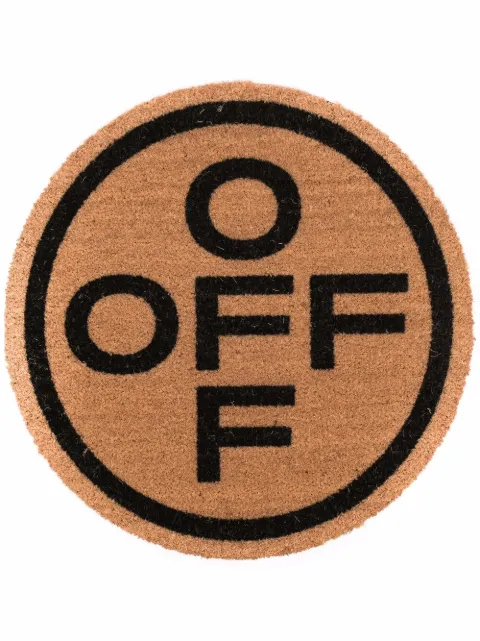 off-white logo印花门垫
