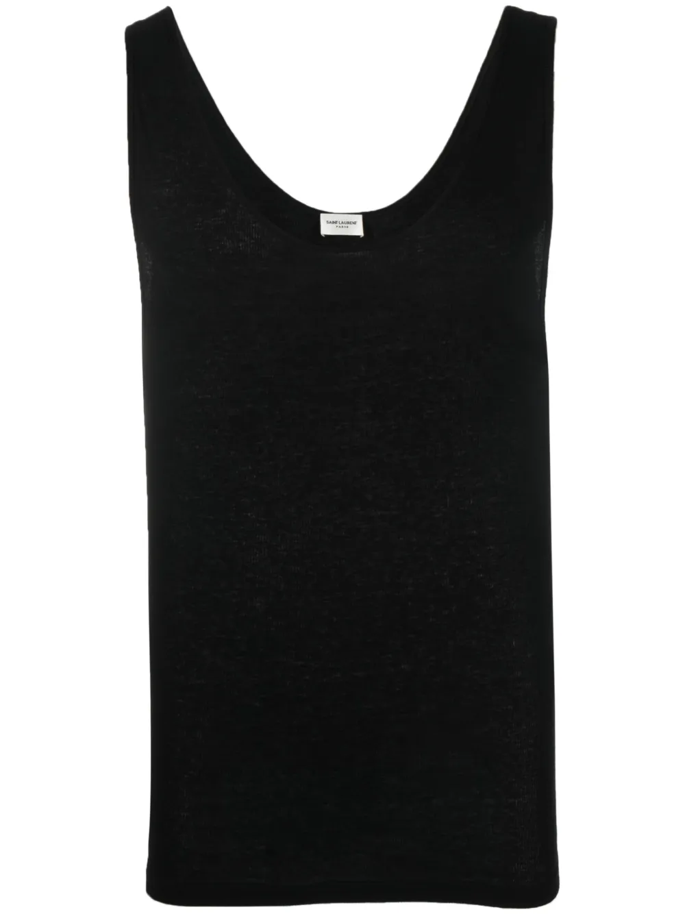 

Saint Laurent top con sisas caídas - Negro