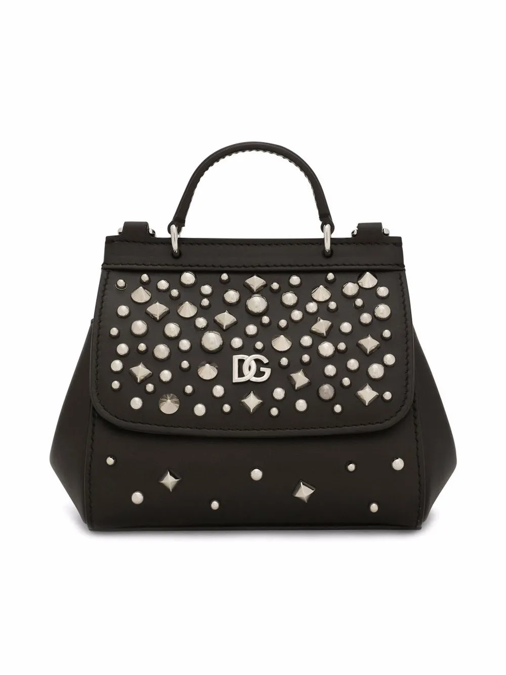 

Dolce & Gabbana Kids spike-stud leather bag - Black