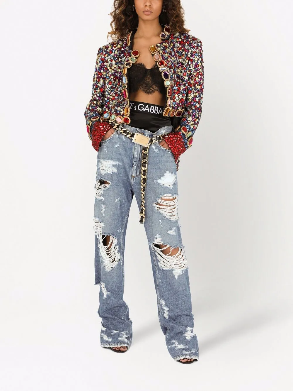 Dolce & Gabbana embroidered evening jacket | Military Jackets | Image 2
