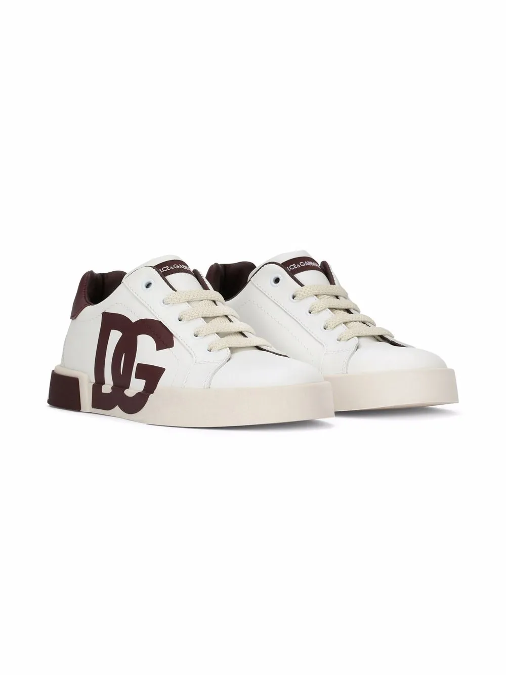 

Dolce & Gabbana Kids tenis bajos Portofino - Blanco