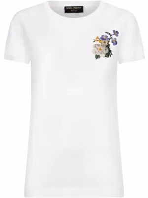 T-shirt Bianca Logo Nero - DOLCE \u0026 GABBANA KIDS - Gibot Roma