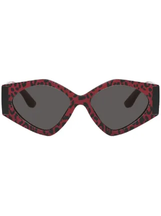 ◆DOLCE&GABBANA◆ロゴ付き　サングラス　レオパード柄 Dolce & Gabbana Eyewear ドルチェ＆ガッバーナ・アイウェア