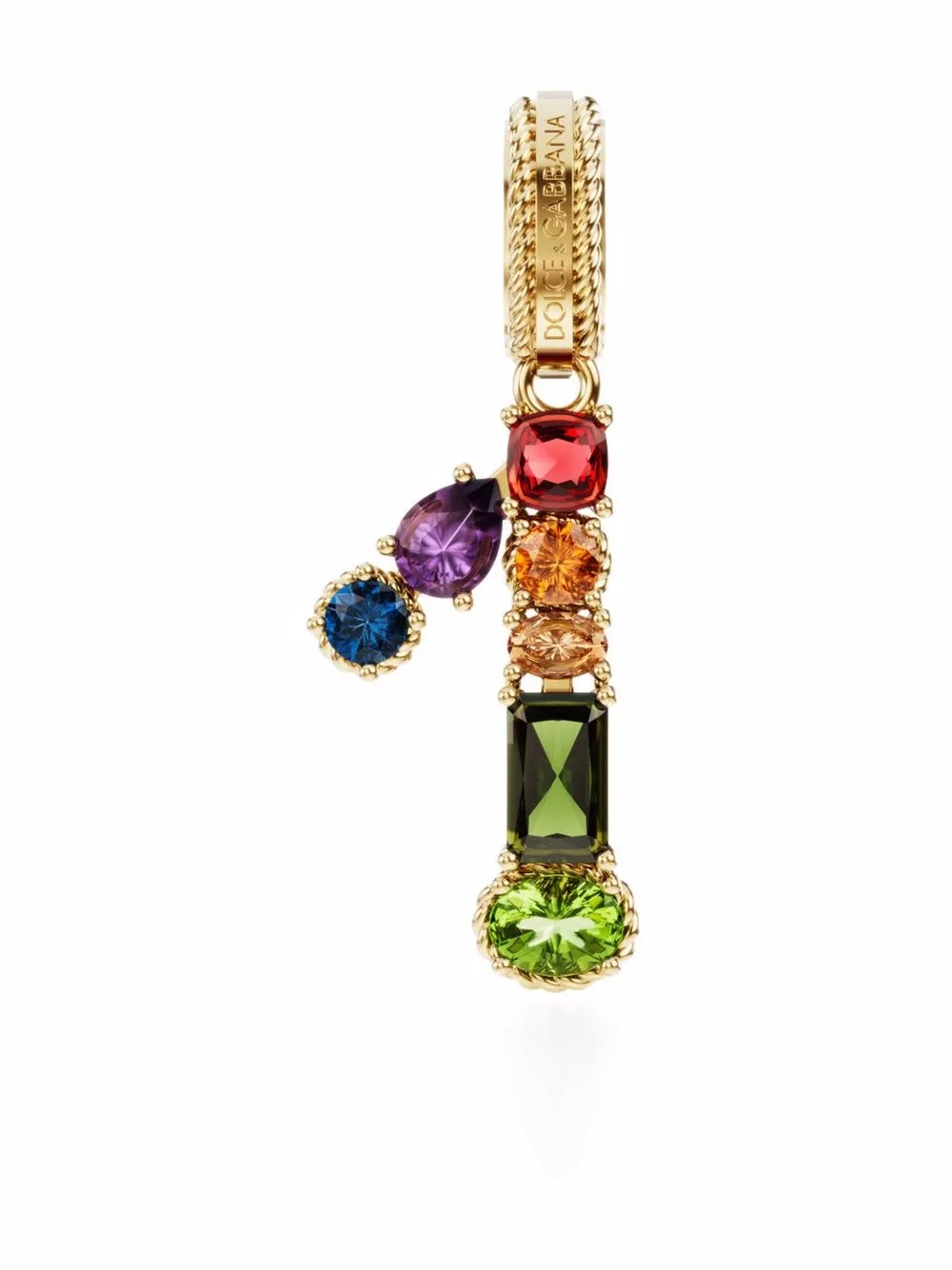 

Dolce & Gabbana dije Number 1 en oro amarillo de 18kt con gemas - Dorado