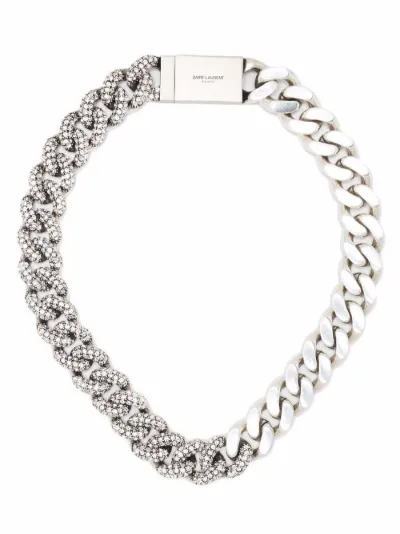 Saint Laurent curb-chain necklace 