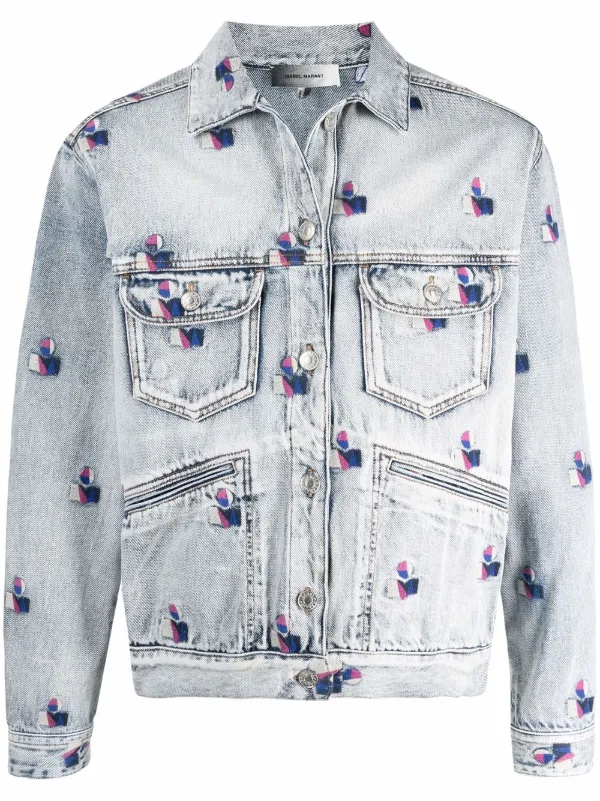 Isabel Marant logo-embroidered Denim 