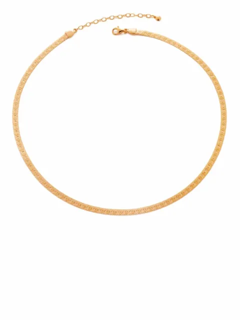 Monica Vinader Heart snake chain choker necklace