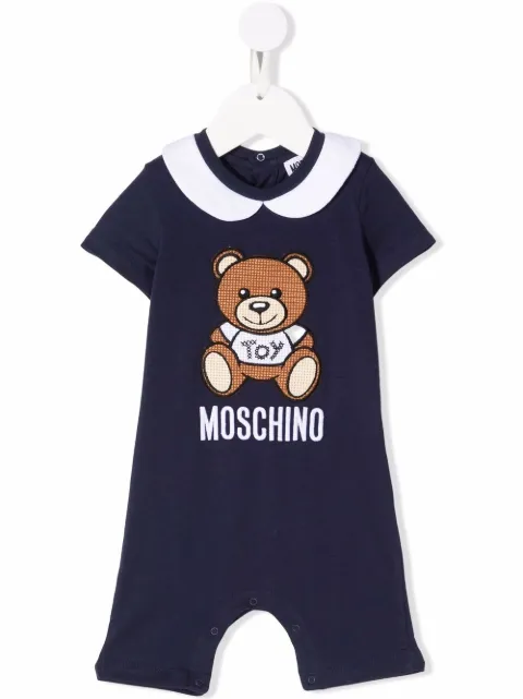 Moschino Kids بدلة بشورت قطن بزينة تيدي