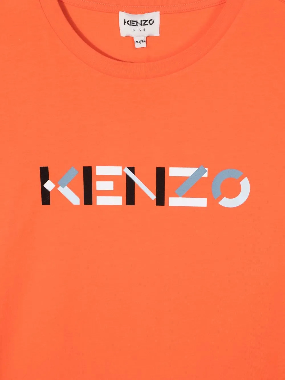 фото Kenzo kids футболка из органического хлопка с логотипом