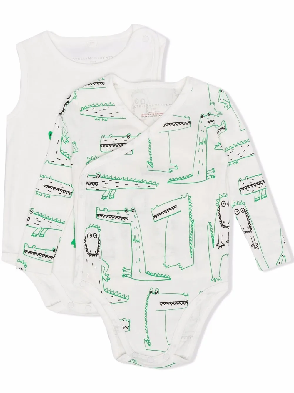

Stella McCartney Kids body con estampado de boceto - Blanco