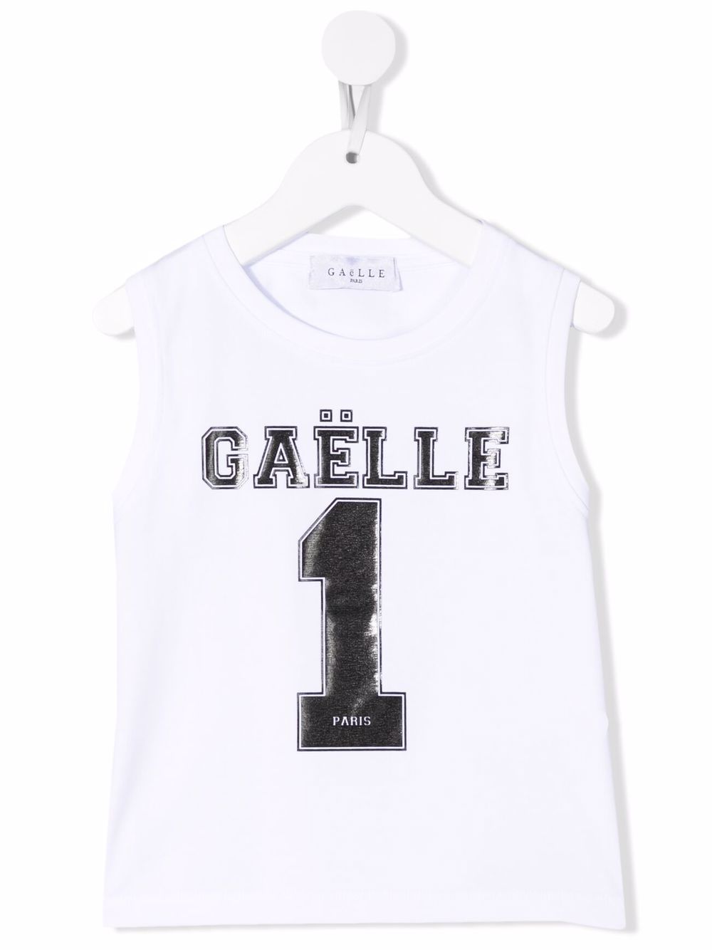 фото Gaelle paris kids logo-print sleeveless t-shirt