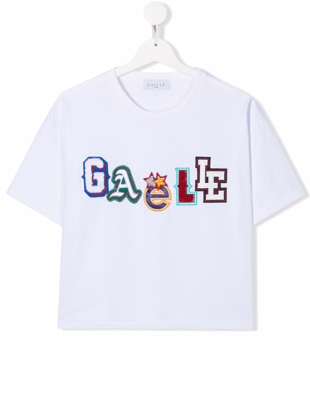 фото Gaelle paris kids embroidered-logo t-shirt